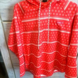 Magellan Outdoor Boyfriend Fit Hoodie Size L Snowflake Hooded Pullover